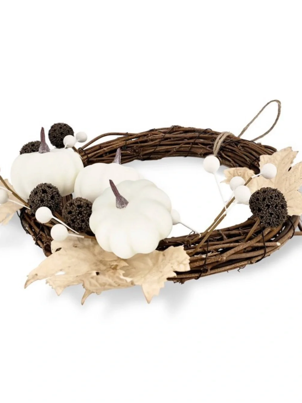 New! Neutral Colors Pumpkin Grapevine Wreath - Target Bullseye Playground